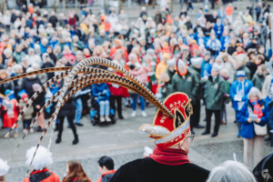 Mitsing-Flashmob auf dem Kaiserplatz