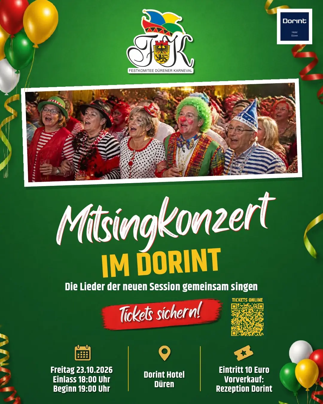 Mitsingkonzert 2026 im Dorint Hotel Düren